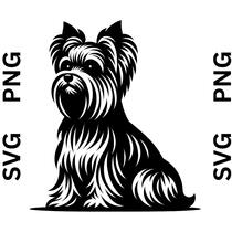 Yorkie Sitting SVG File